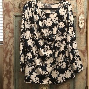 NWOT, Lane Bryant- Wrap front top